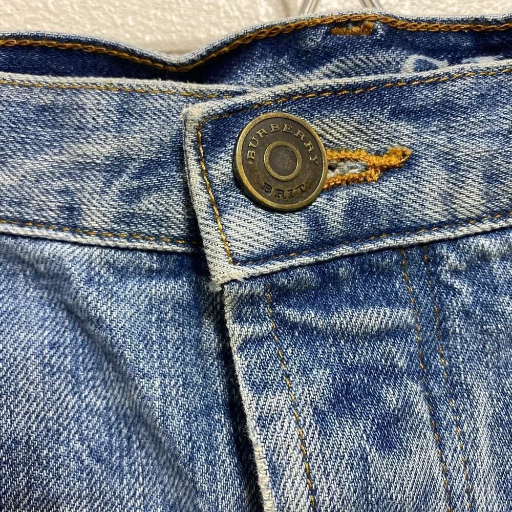 BURBERRY BRIT Men's Steadman SLIM Denim Jeans Button Fly 40